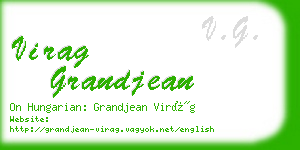 virag grandjean business card